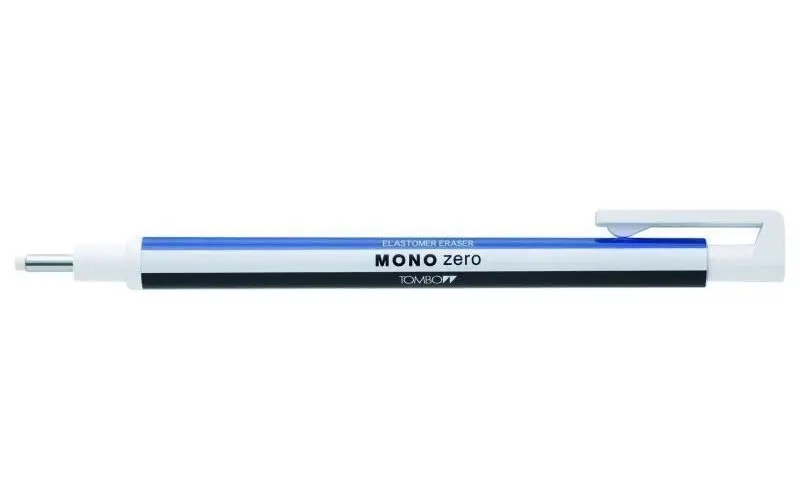 Tombow Gumovací tužka Mono Zero 2,3 mm - modrá/bílá/černá