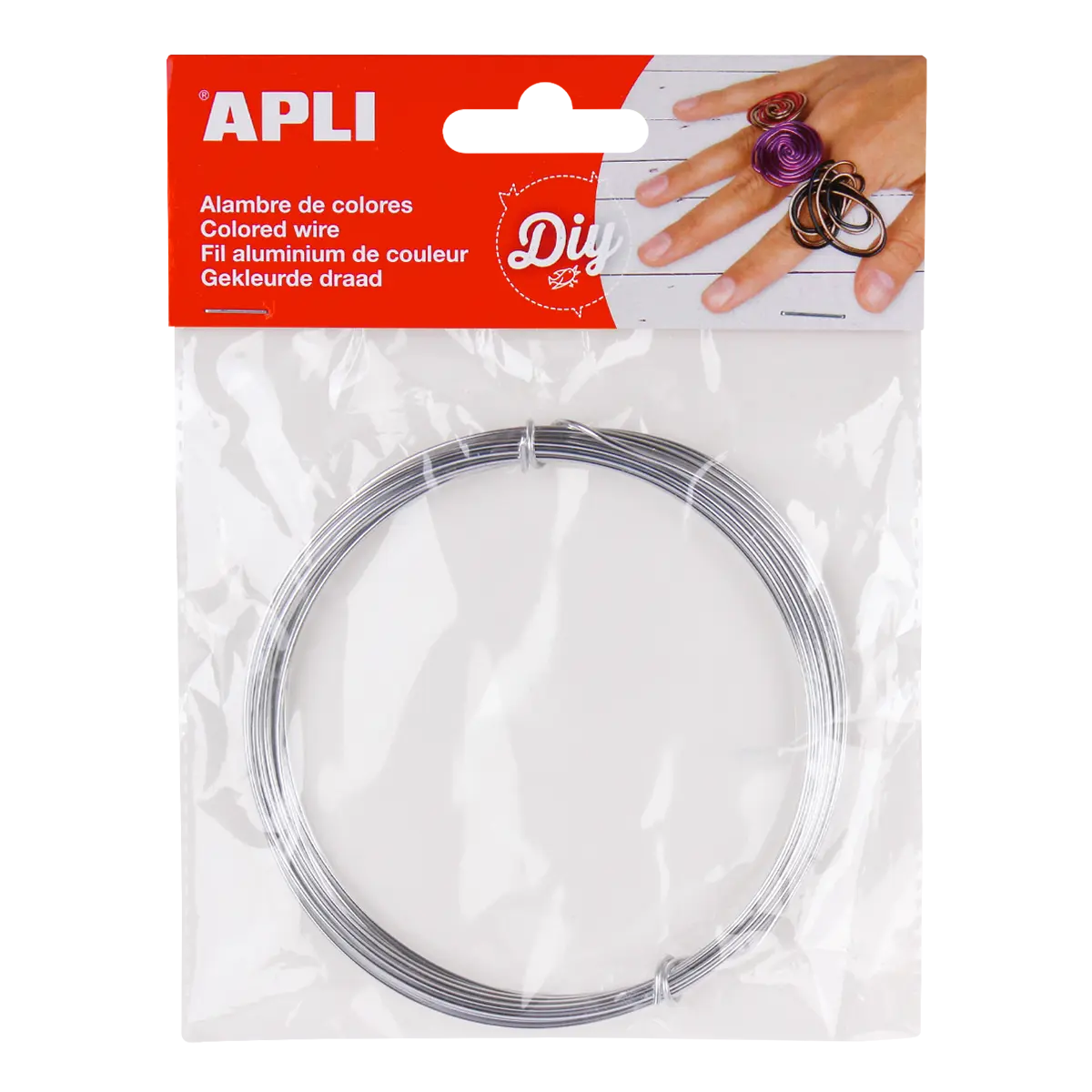APLI Modelovací drátek 1,5 mm, 5 m - stříbrný