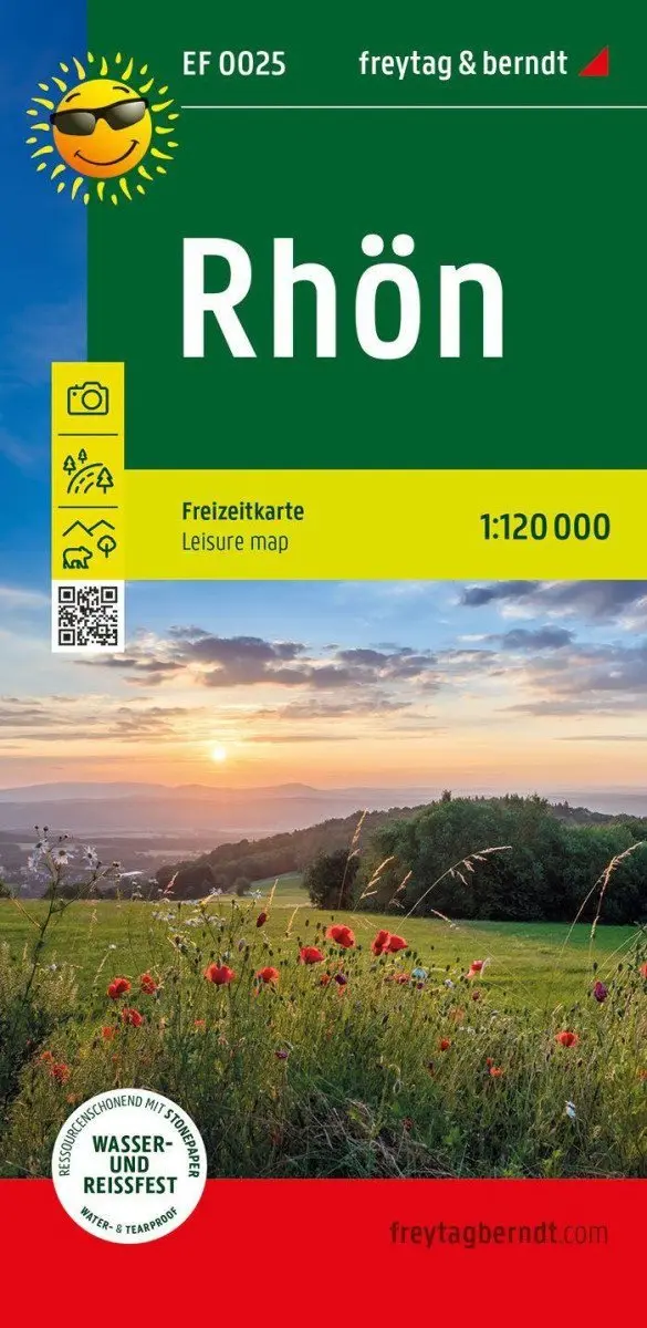 Rhön 1:120 000 / rekreační mapa