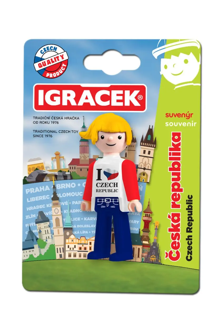 Igráček Suvenýr I Love CZ - figurka