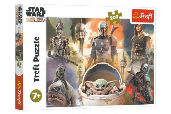Trefl Puzzle Star Wars - The Mandalorian: Připraveni k boji / 200 dílků