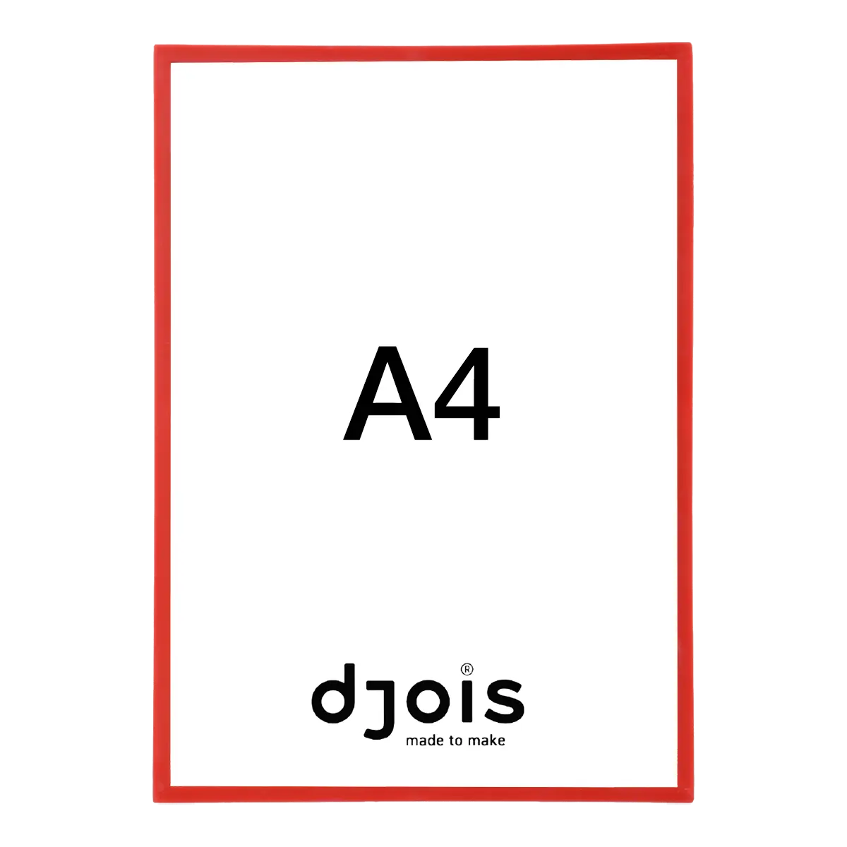 djois magnetický rámeček - Display Frame, A4, červený, 1 ks