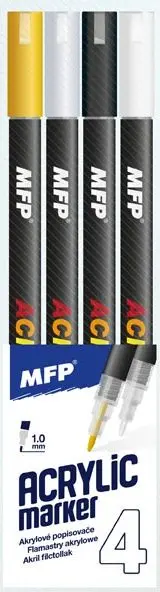 akrylový popisovač 1mm set 4ks