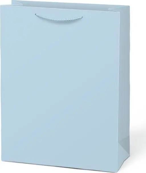 taška dárková T 5 kraft 260x320x100 modrá světlá