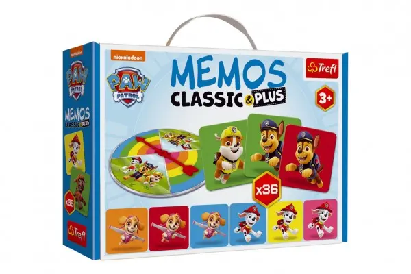 Trefl Pexeso Classic&Plus Tlapková patrola 3v1