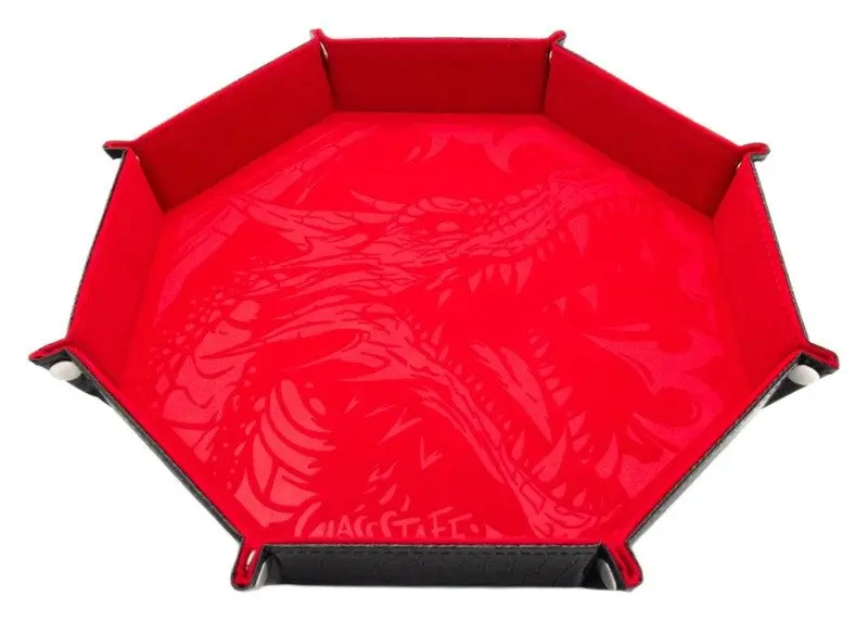 Dice tray - Dragon Skin Edition- Osmihran - Červený