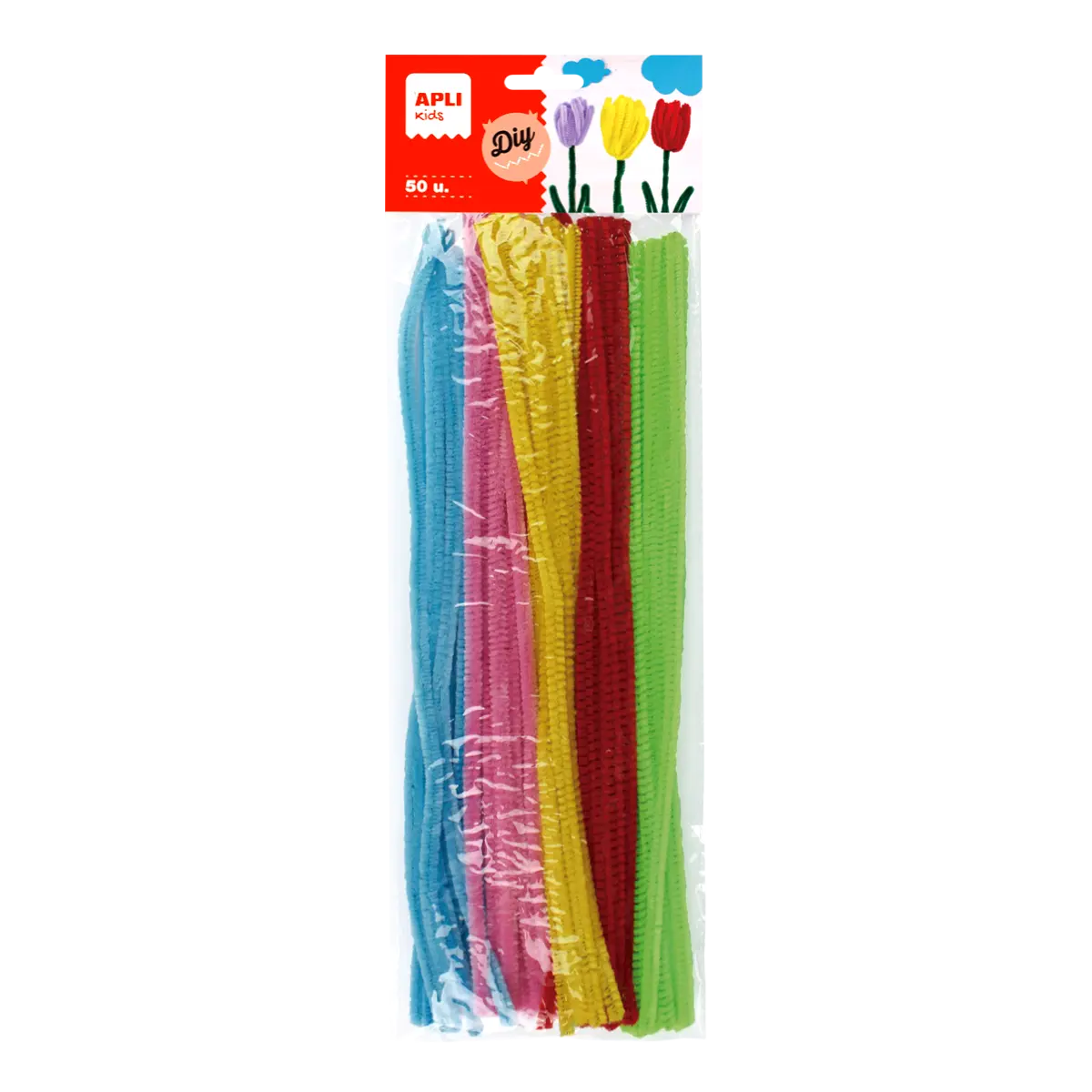 APLI modelovací drátky Bright 30 cm - mix neonových barev 50 ks