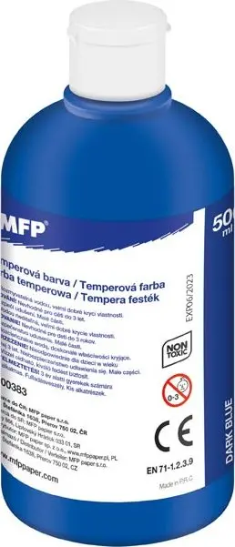 temperové barvy 500ml modrá tmavá