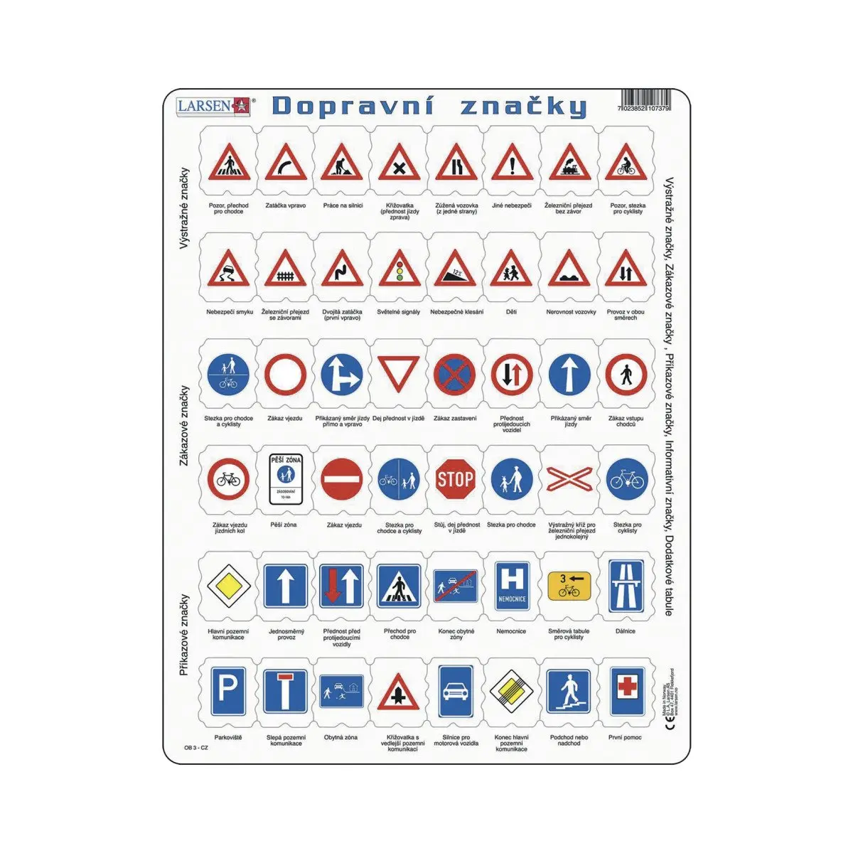DOPRAVNÍ ZNAČKY 48 d. EDU Puzzle - Larsen