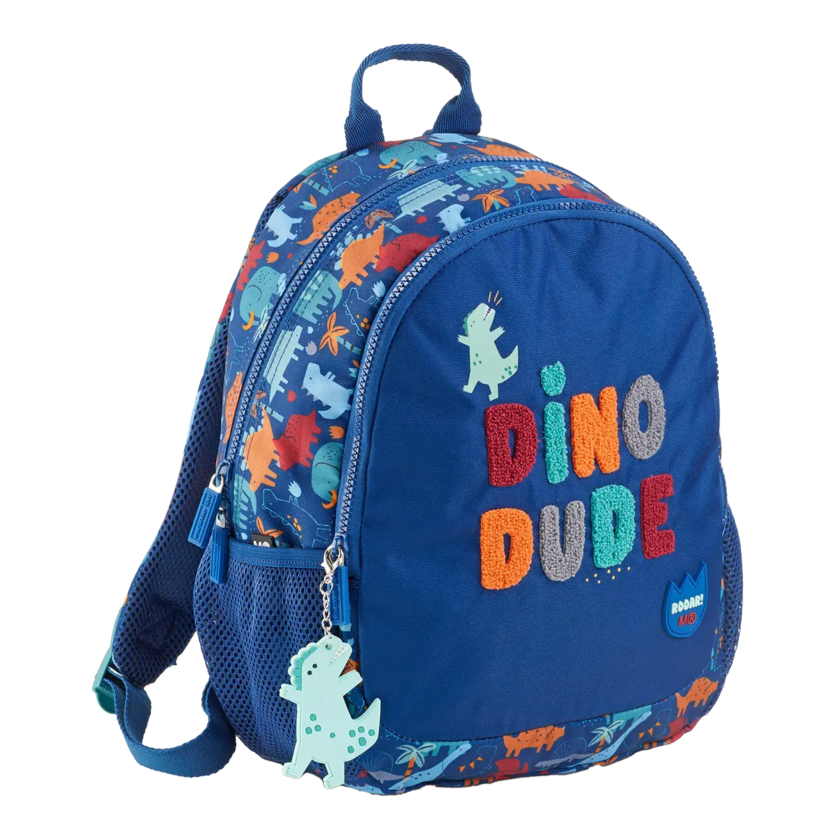 Miquelrius mini batoh Fun Dino, Double, 7 l, 2 kapsy, rPET, modrý