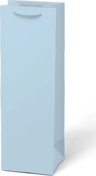 taška dárková T12 kraft 120x360x90 modrá světlá