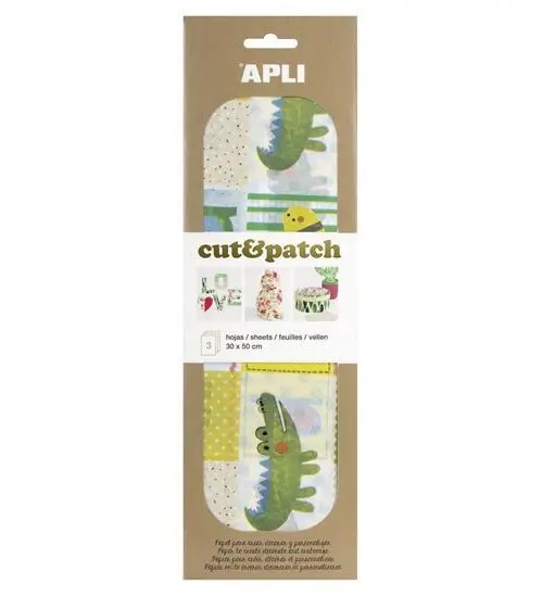 APLI Cut&Patch papír 30 x 50 cm - Dětský motiv 3 ks
