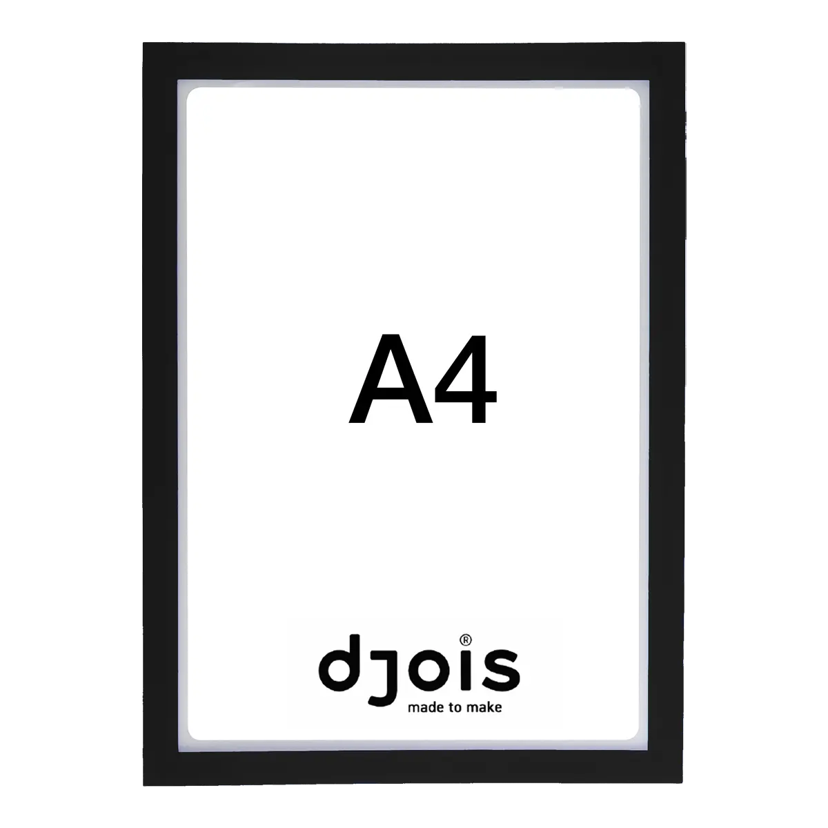 djois otevřený rámeček - Magneto PRO, A4, PVC, černý, 10 ks