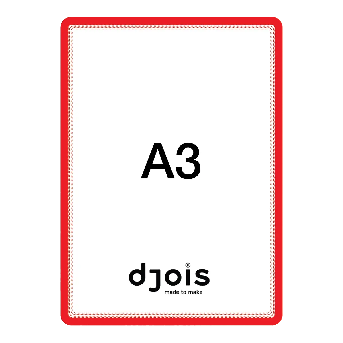 djois magnetický rámeček - Magneto Solo, A3, červený, 2 ks