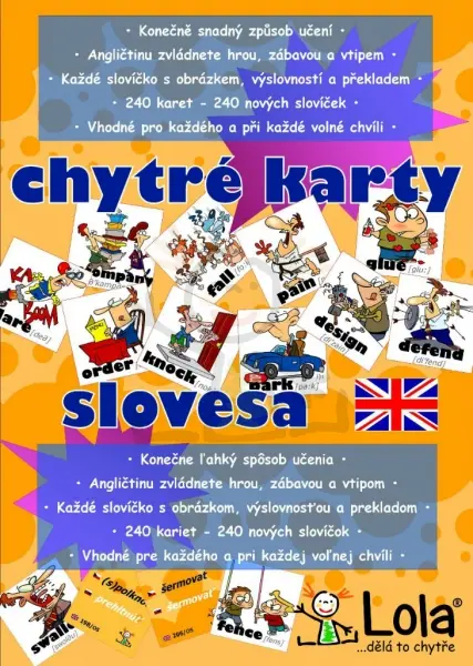 Chytré karty - Angličtina slovesa - Alexandra Pomazalová