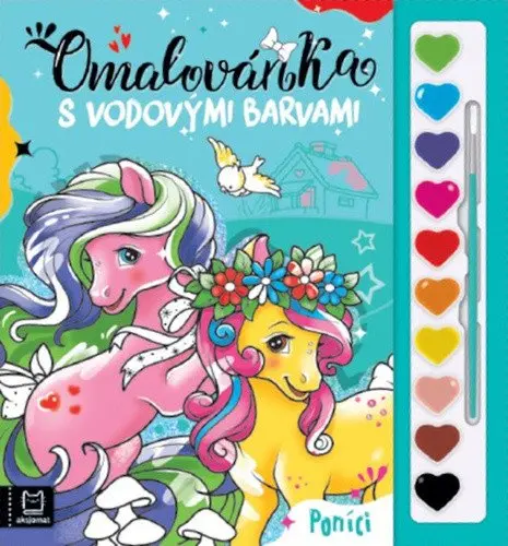 Omalovánka s vodovými barvami Poníci - Agata Kaczyńska