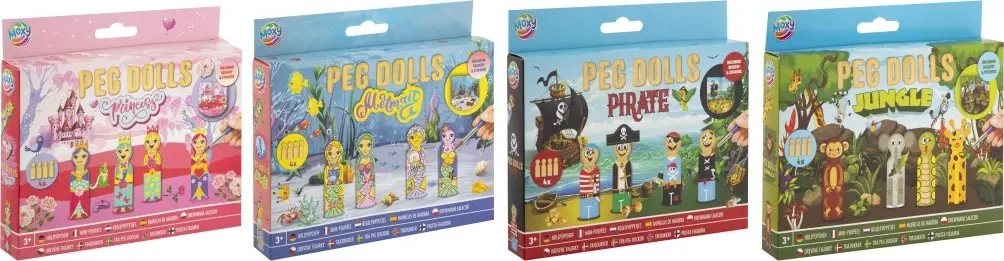 Kreativní sada na výrobů dřevěných panáčků  - Craft Creative
