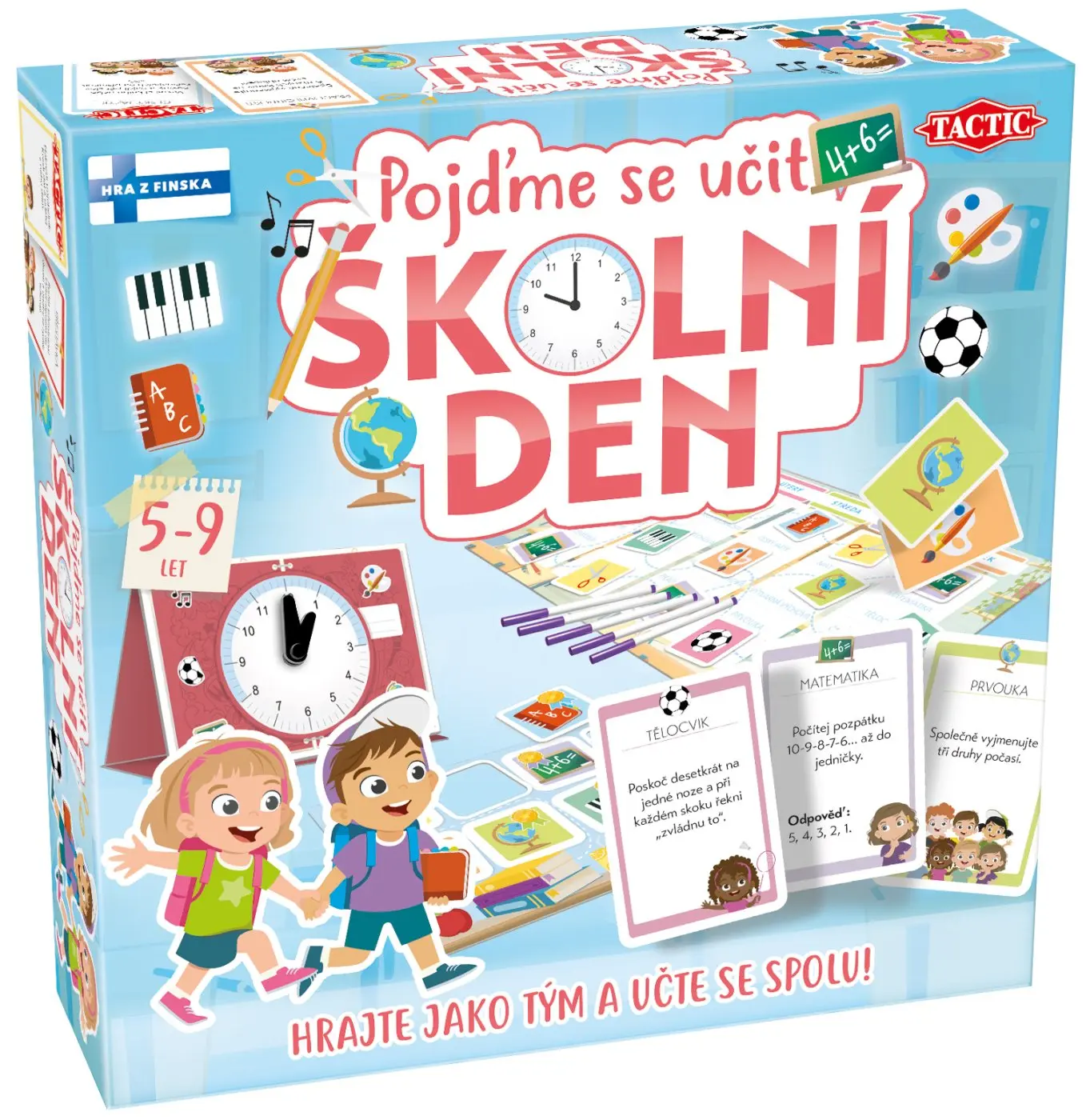 Společenská hra - Pojďme se učit: Školní den