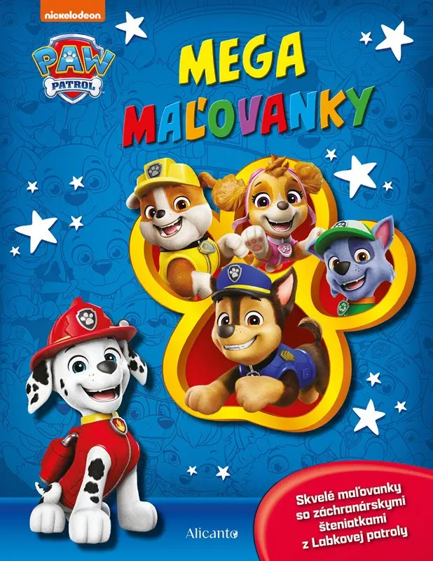 Labková patrola: Mega maľovanky,Labková patrola: Mega maľovanky - kniha z kategorie Omaľovávanky