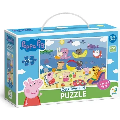 Puzzle s hledáním obrázků Prasátko Peppa 50 dílků