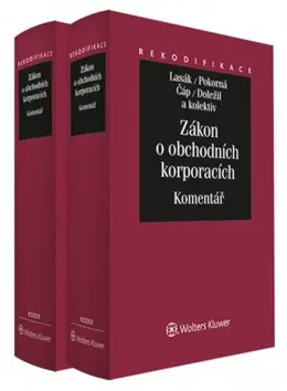 Zákon o obchodních korporacích I.+II. díl :Komentář/komplet - Jan Lasák