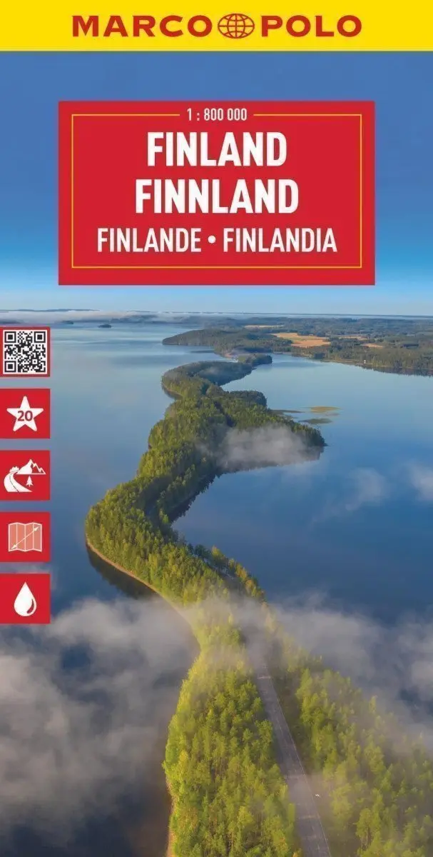 Finsko 1:800 000 / cestovní mapa