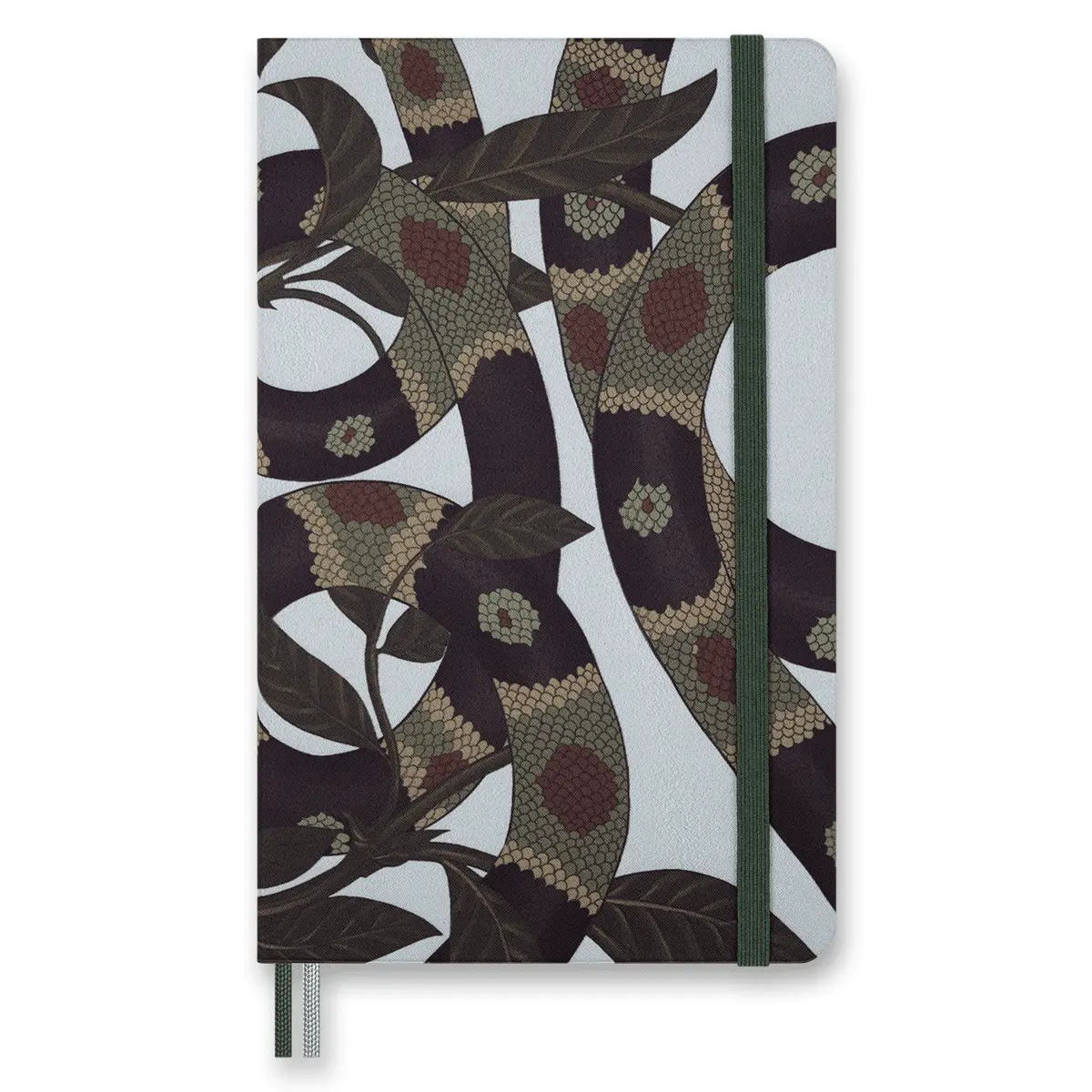 Zápisník Moleskine Snake Leaves - tvrdé desky L, linkovaný