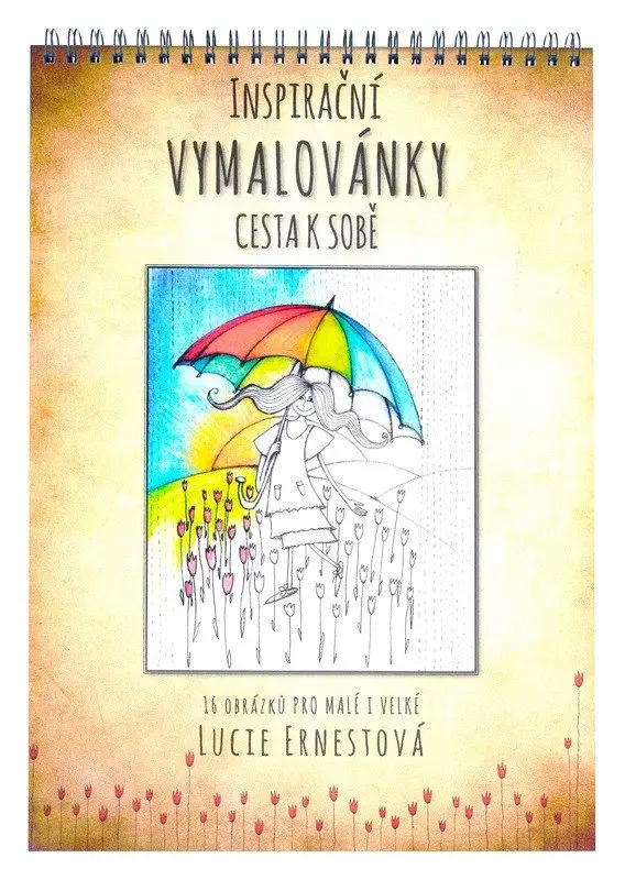 Vymalovánky s horní vazbou twin wire A4, 16 listů - Lucie Ernestová