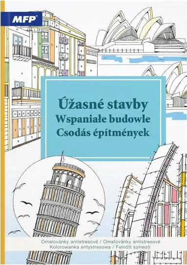 Omalovánky antistresové Úžasné stavby