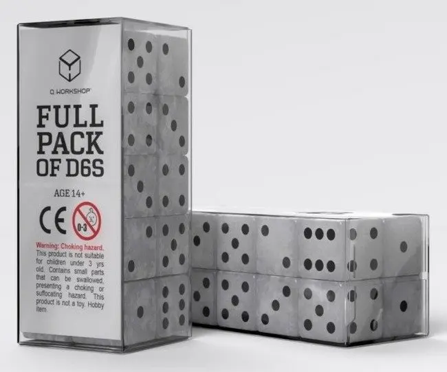 Sada 20 kostek D6 - Perleťové