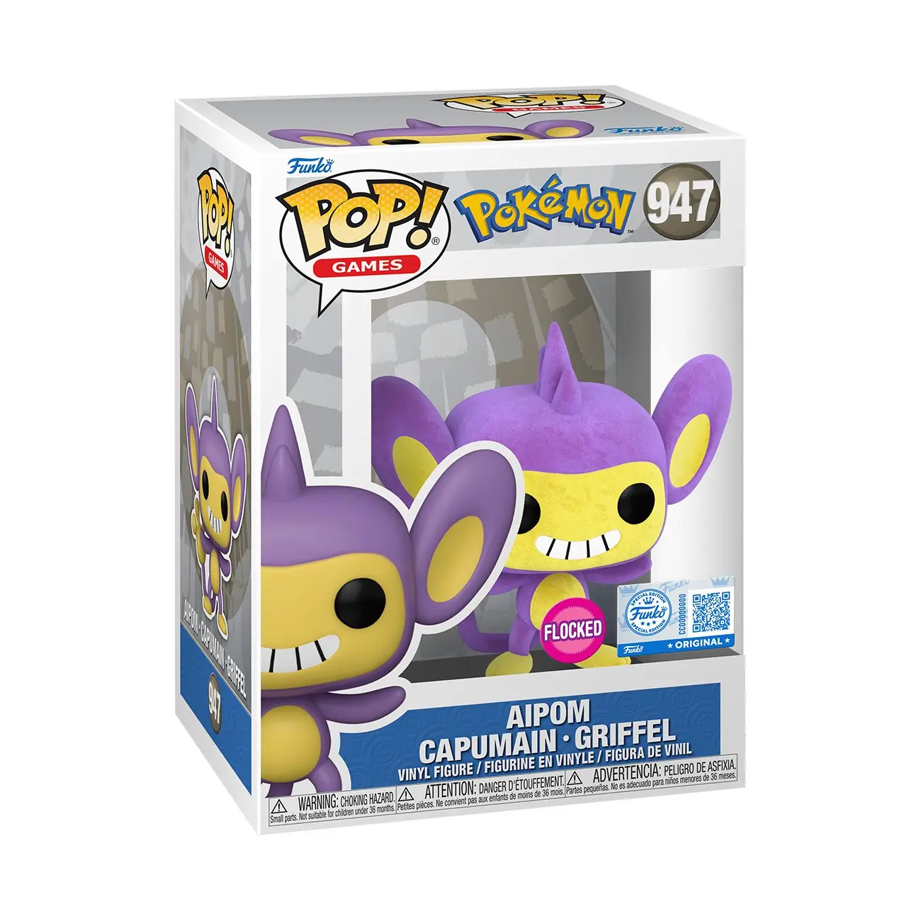 Funko POP Games: Pokémon - Aipom (Flocked) #947