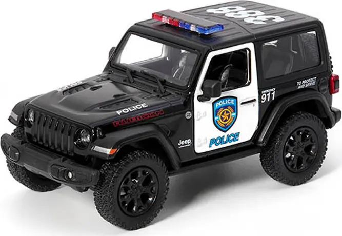 Kovový model - Jeep Wrangler policie 2018