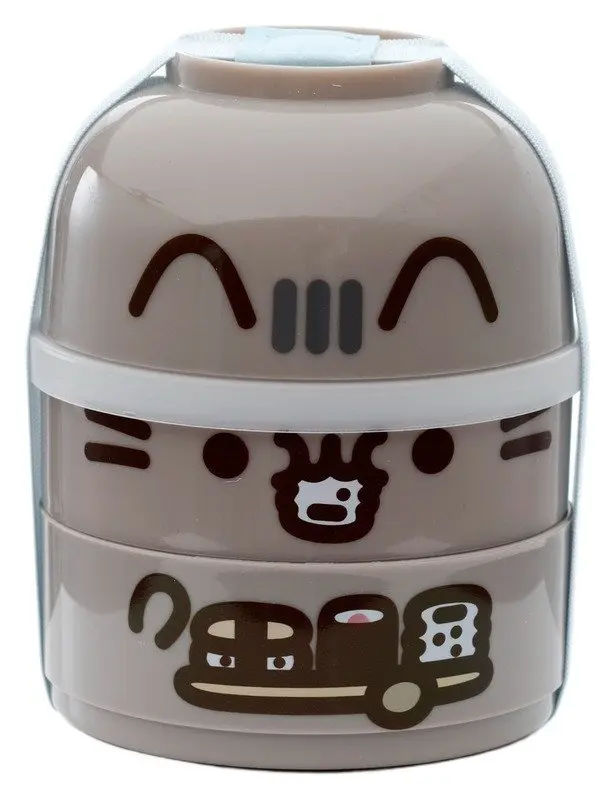 Svačinový box se dvěma patry Bento - Kočka Pusheen