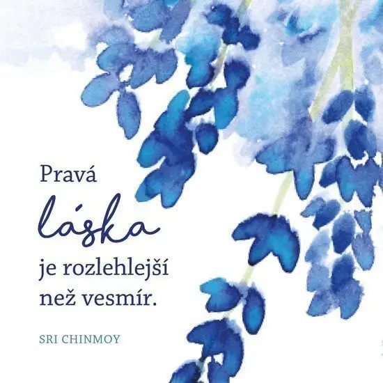 Korkový podtácek s citátem - Pravá láska je rozlehlejší než vesmír - Sri Chinmoy
