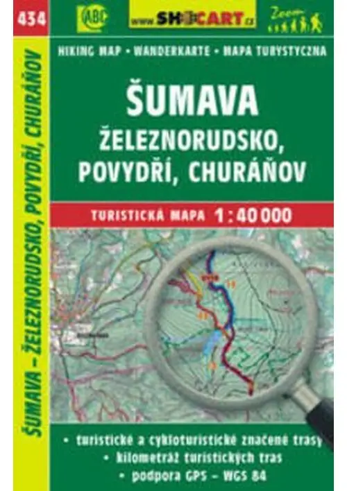 SC 434 Šumava - Železnorudsko, Povydří 1:40 000