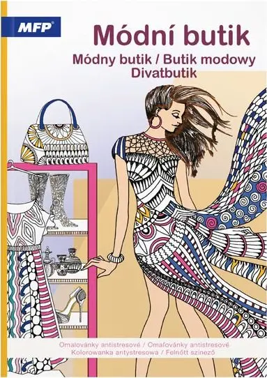 Omalovánky antistresové Módní butik