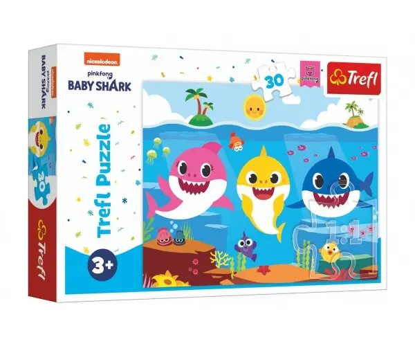Trefl Puzzle Baby Shark - Podmořský svět žraloků 30 dílků