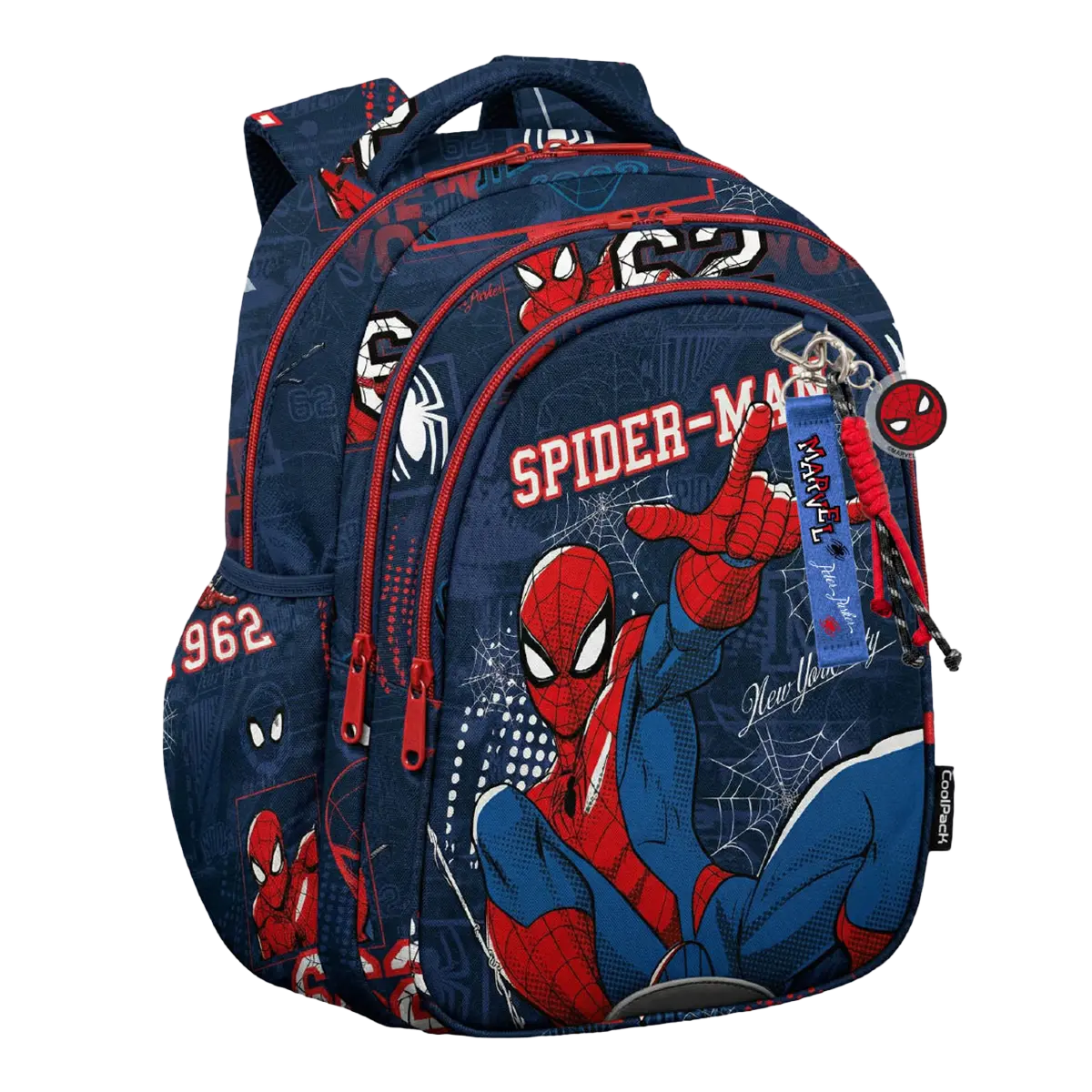 Colorino dětský batůžtek Jerry, Spider-Man, 15\", PES, modro-červený