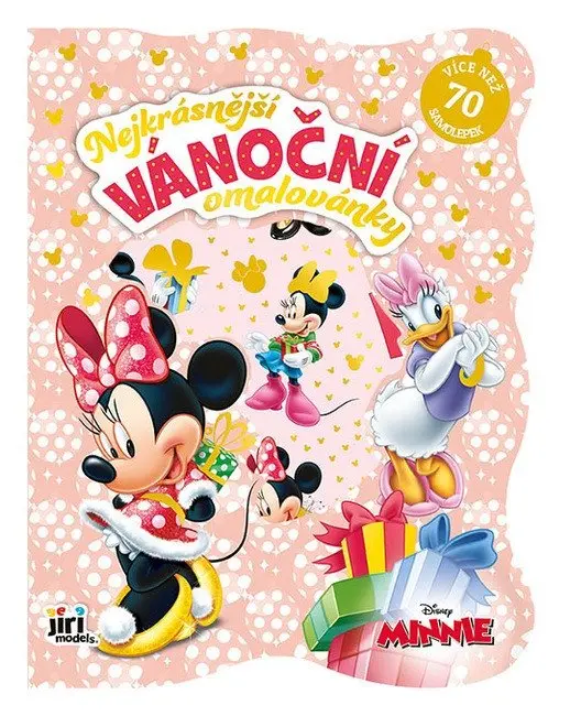 Jiri Models Nejkrásnější vánoční omalovánky se samolepkami Minnie