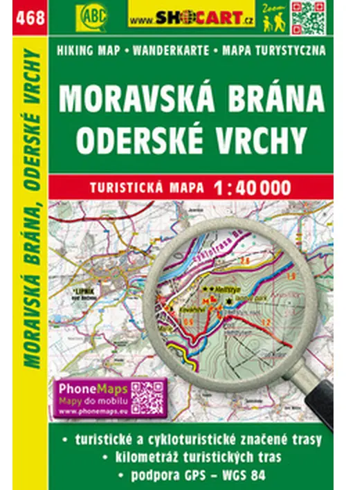 SC 468 Moravská Brána, Oderské vrchy 1:40 000