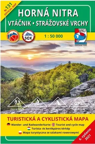Horná Nitra - Vtáčnik - Strážovské vrchy 1:50 000