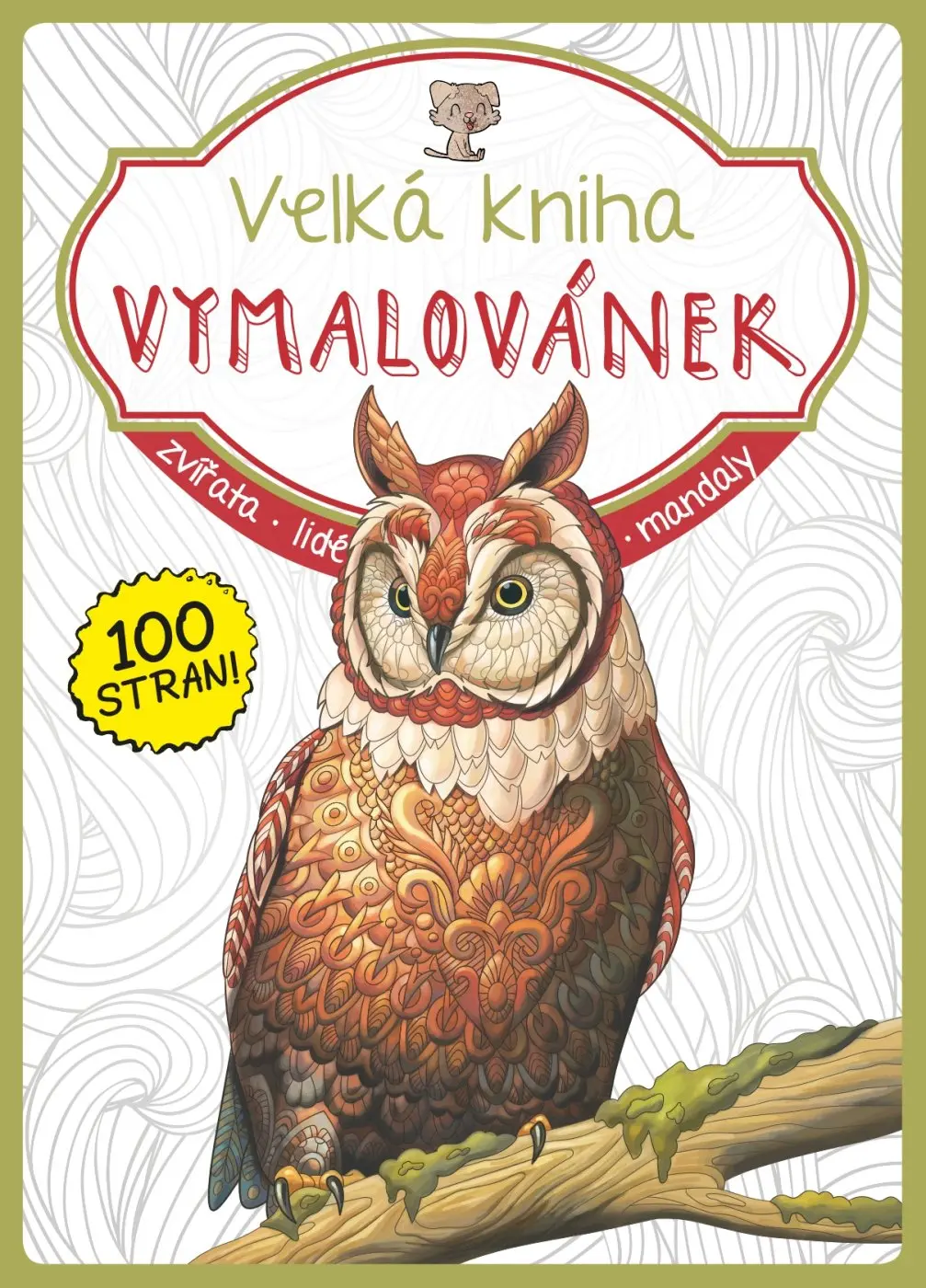 Velká kniha Vymalovánek (olivová) - kolektiv autorů