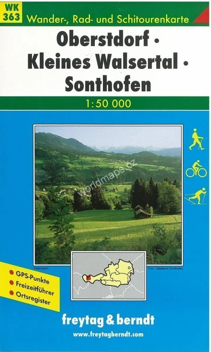 WK 363 Oberstdorf, Kleines Walsertal, Sonthofen 1: 50 000