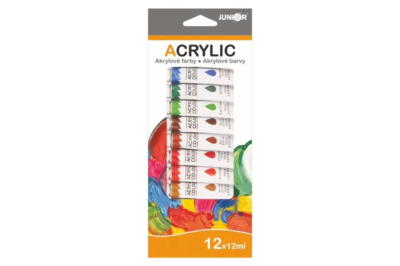 Barvy akrylové 12ml 12ks v krabičce