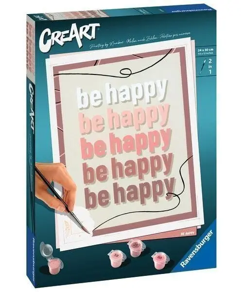 CreArt Buď šťastný: Be happy