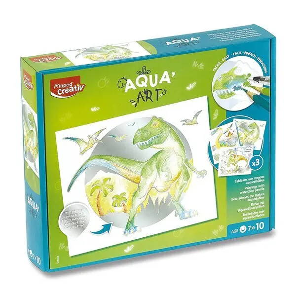 Creativ aquaart-obraz akvarijní dinosauři 907058