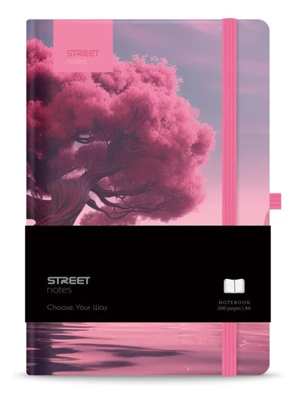 Blok A6/96l 80g linka Trees Journey s gumou