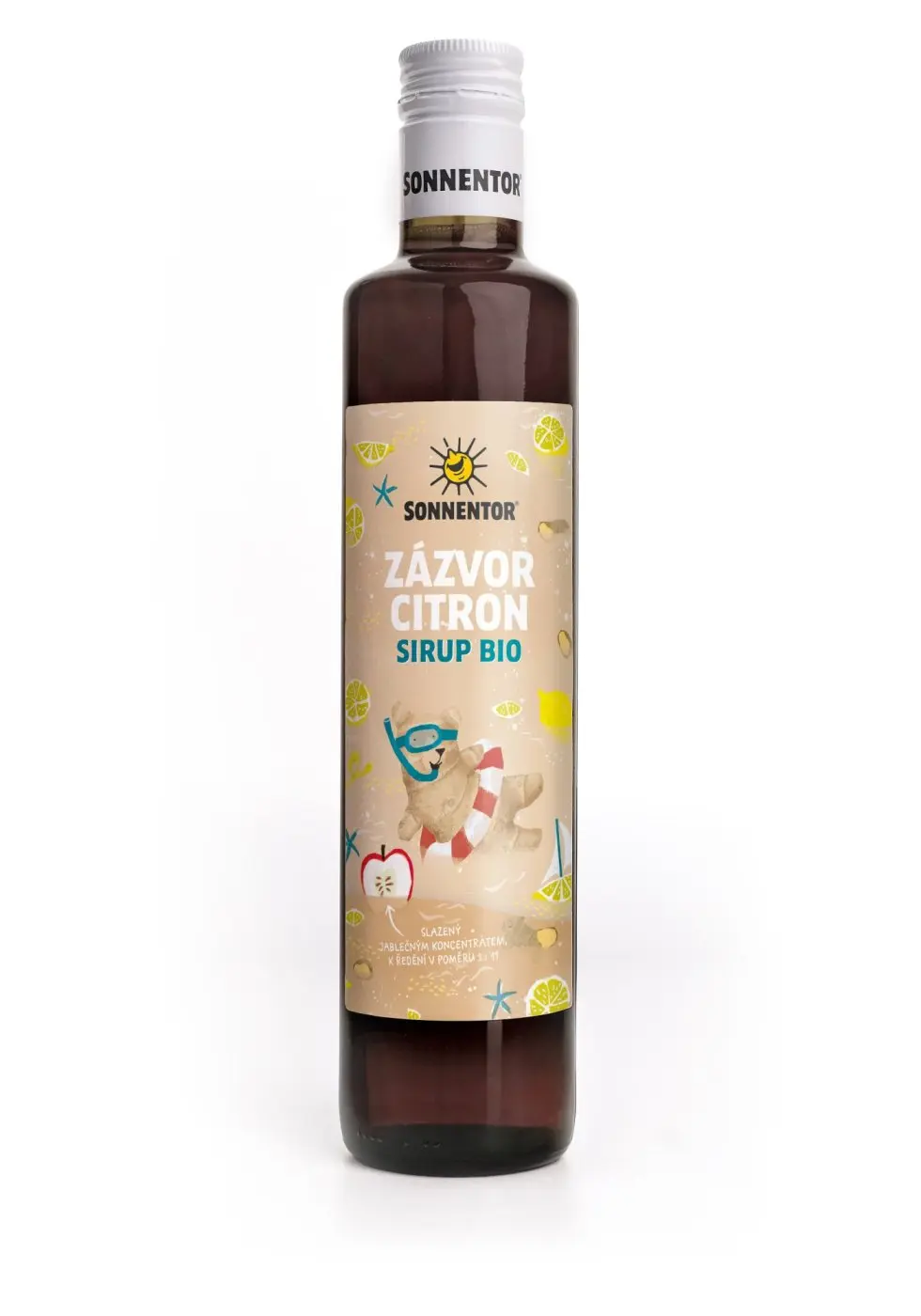 Sonnentor Zázvor Citron sirup, BIO, 500 ml