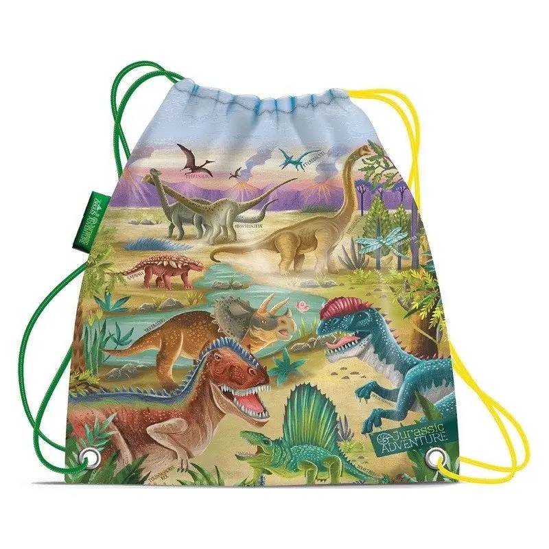 Sáček na přezůvky/sportovní potřeby Jurassic adventure