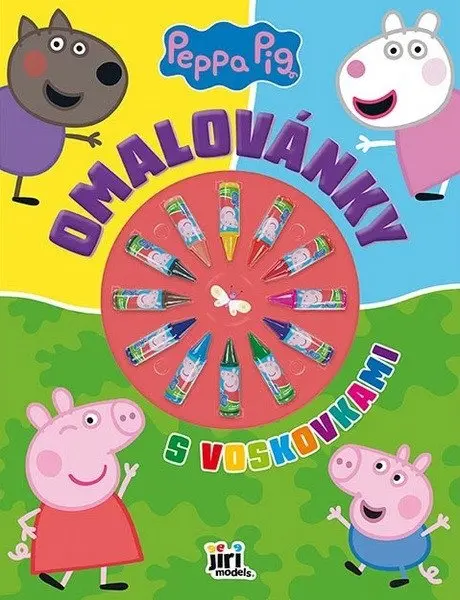 Omalovánky s voskovkami Prasátko Peppa